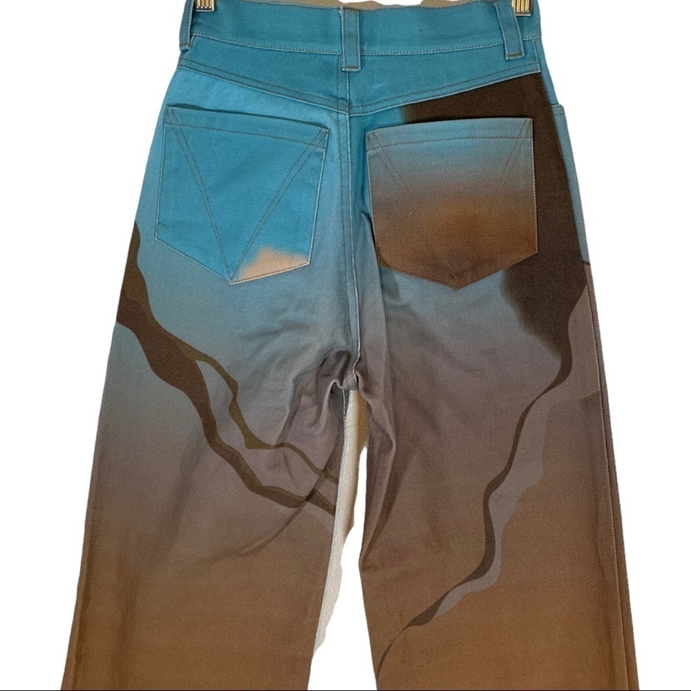 Viavanda High Waist Wide Flare Leg Jeans Size Small - Picture 8 of 11